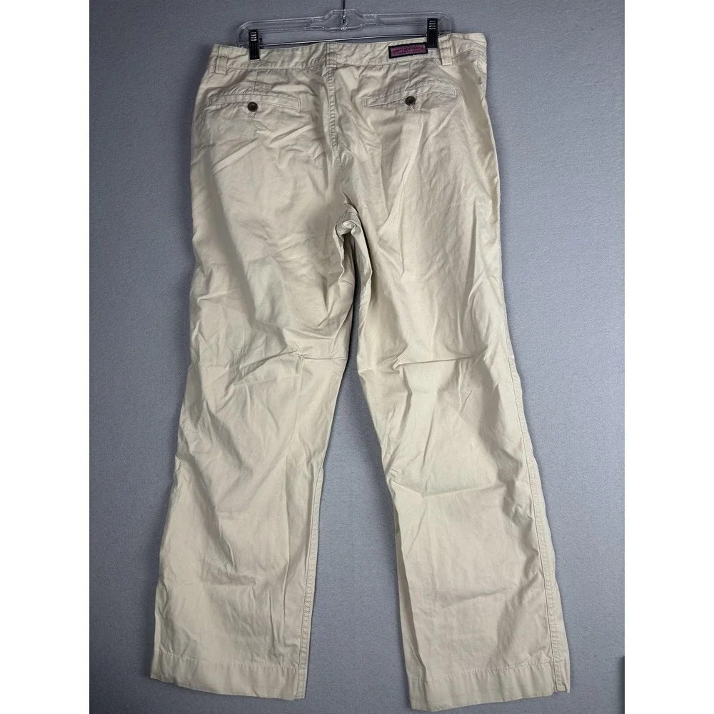 Vineyard Vines Pants Mens 35x29 Beige Chino Cotton Canvas Classic Fit Casual